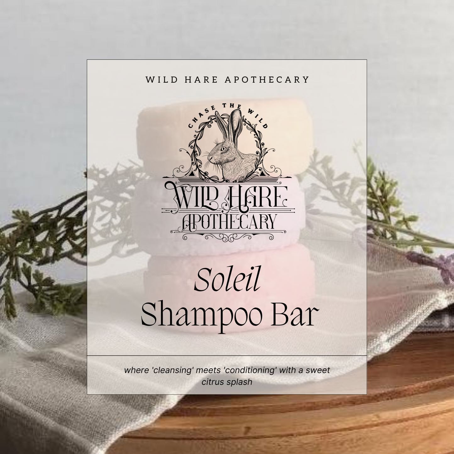 Soleil Solid Shampoo Bar for Normal Hair